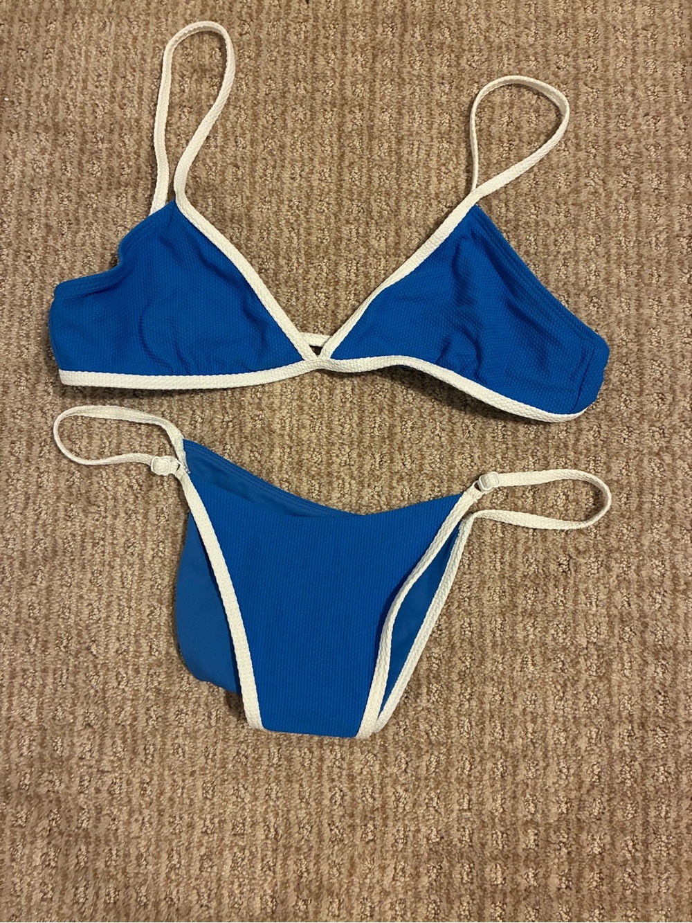 PacSun Blue Bikini with White Trim - Women Swim